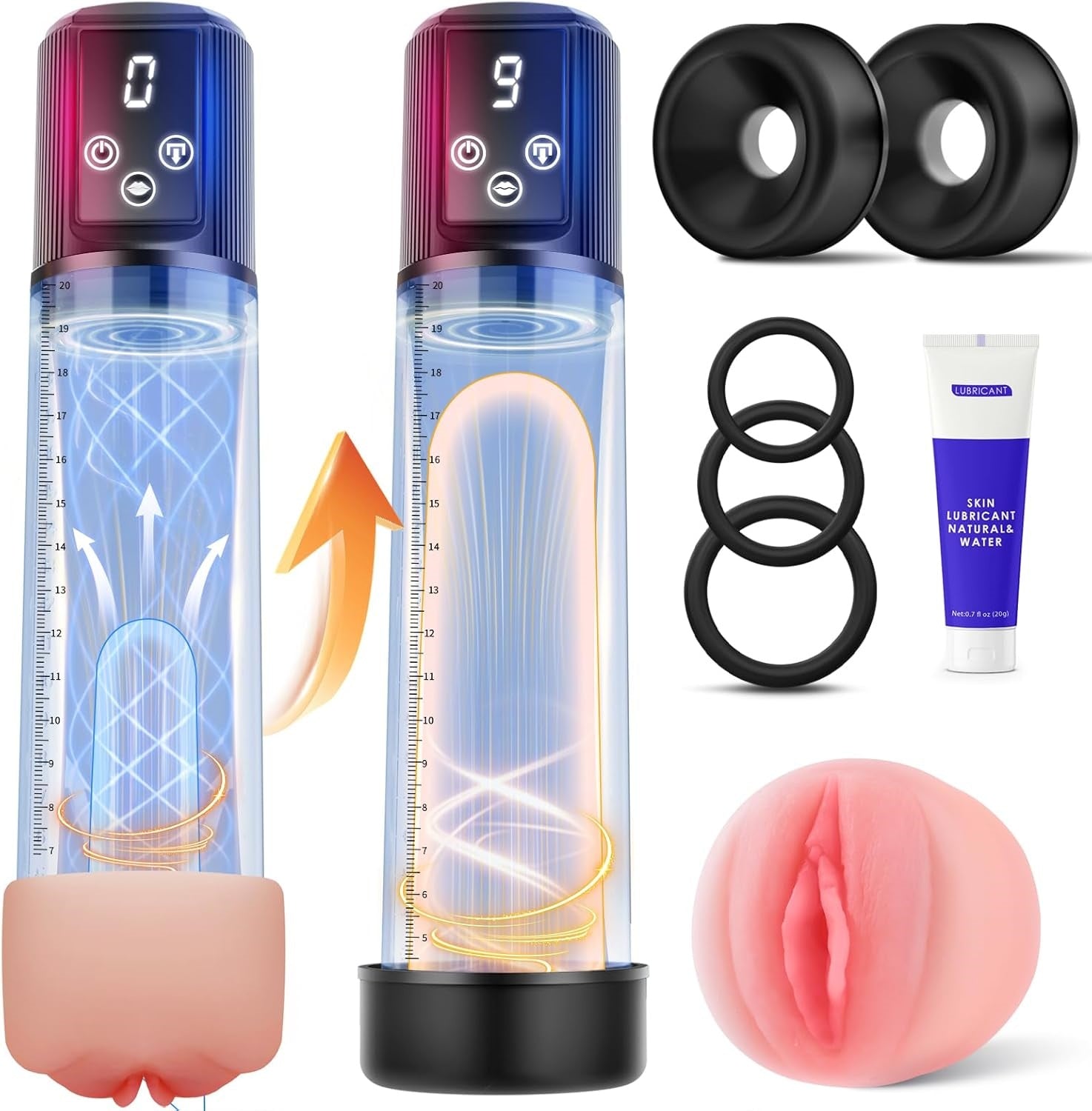 【增大增粗】真空吸引助勃器 猛男持久 飛機杯 龜頭訓練器 情趣用品男用 陰莖鍛鍊器 長硬勃起 告別軟趴趴 助勃器 自慰器