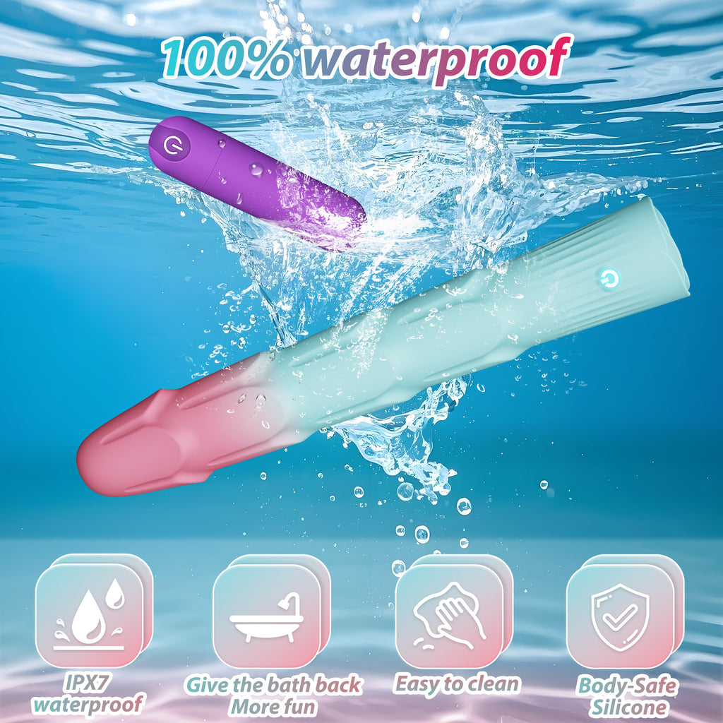 Vibrator wand set with bullet vibrator(ZEROCHU 7Ge)